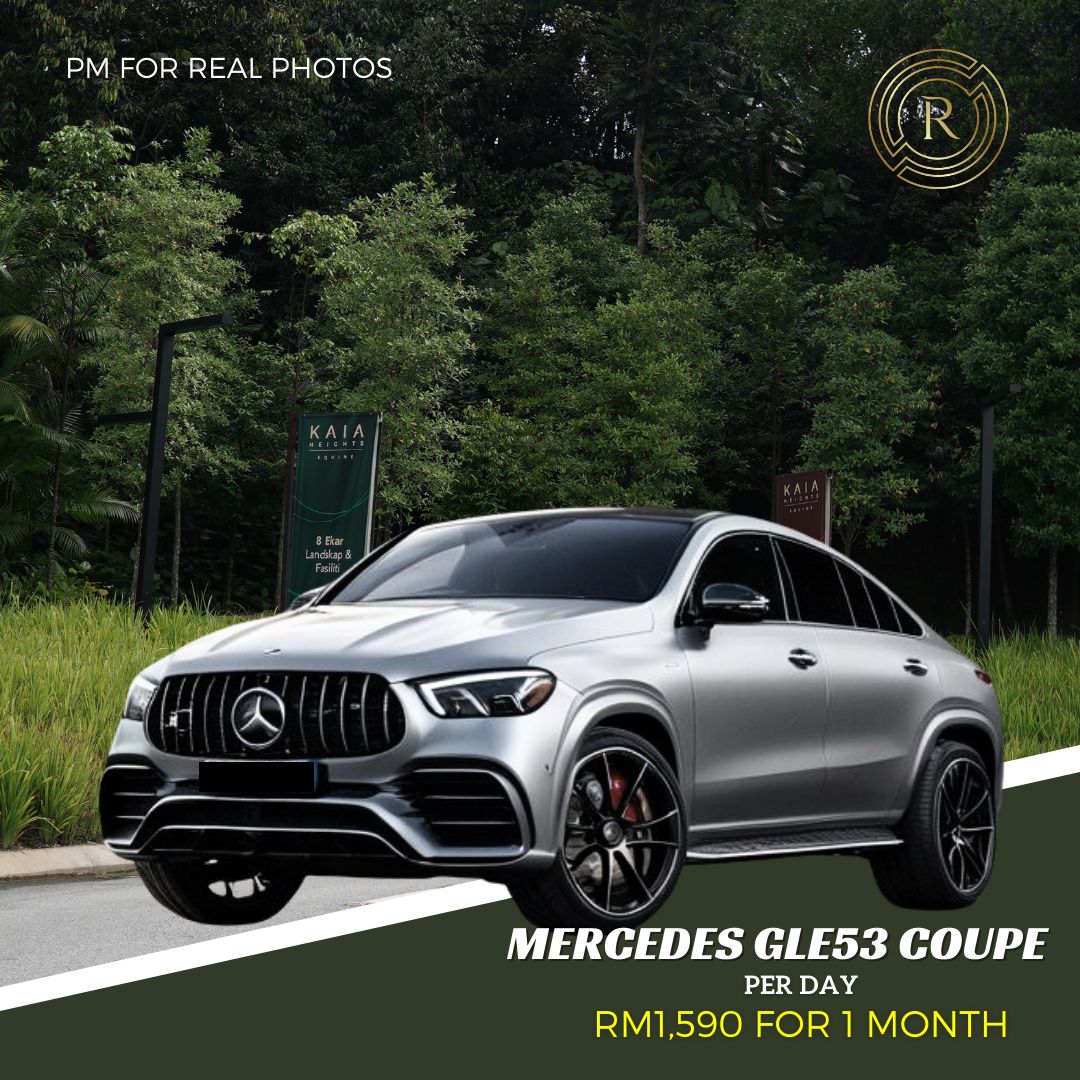 Kereta Sewa Mewah Mercedes GLE53 Coupe Amg KL