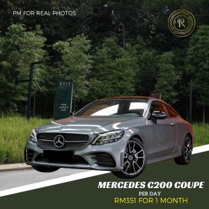 Kereta Sewa Mewah Mercedes C200 Coupe KL